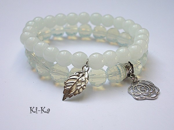 Duo - white and light blue