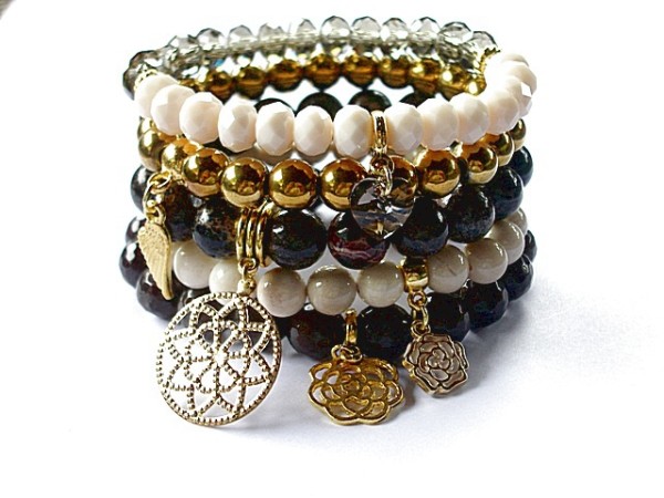 Brown & ecru 2 - set