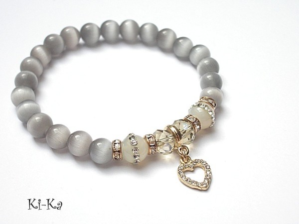 KOLEKCJA RICH - Light grey heart