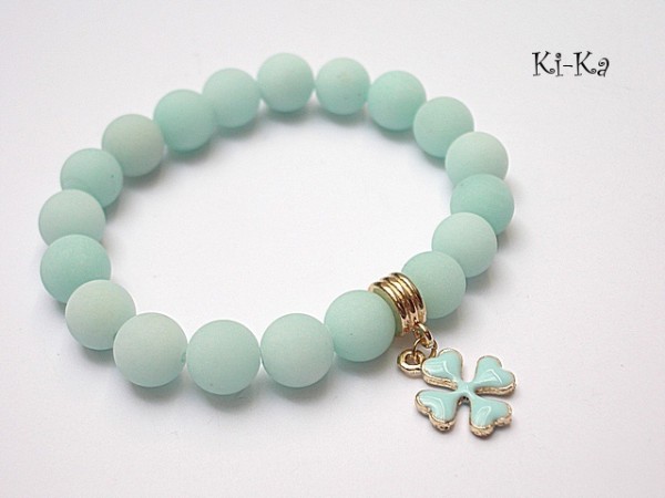 Pastel clover - bransoletka