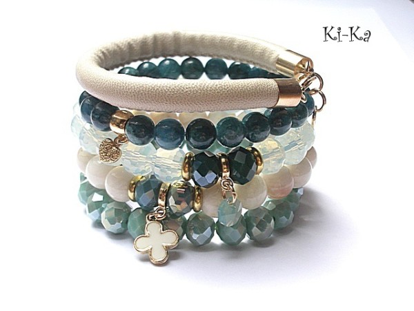 Mint and ecru /07-2014/ - set