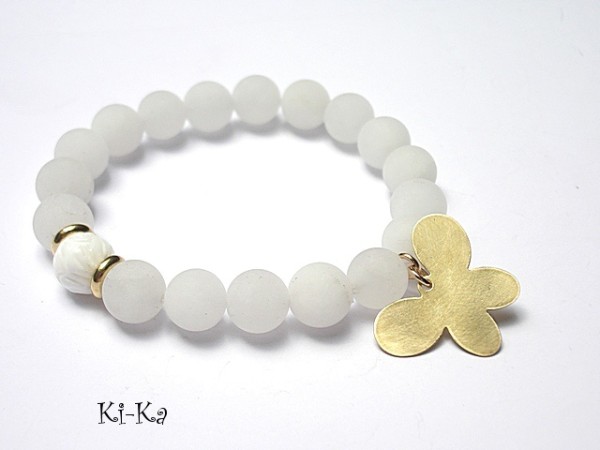 White butterfly - bransoletka