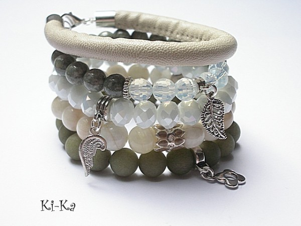 Khaki and ecru /07-2014/ - set