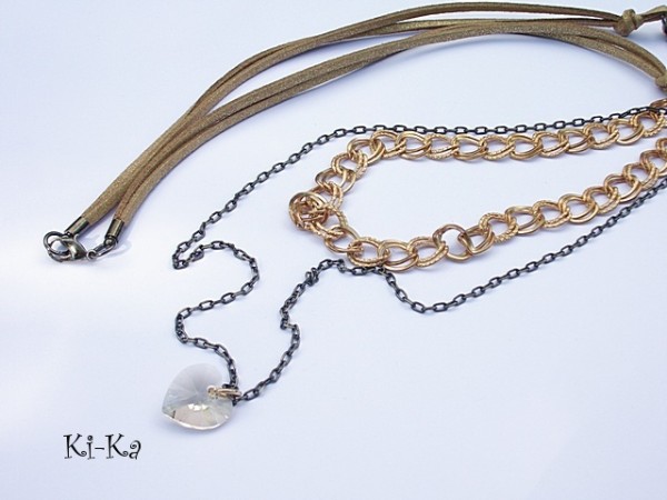 Gold and black - naszyjnik /07-2014/