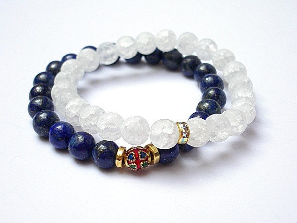 KWARC MATOWY + LAPIS LAZULI