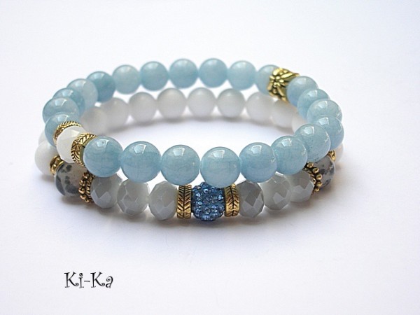 Light blue, grey and white [07-2014/ - duo