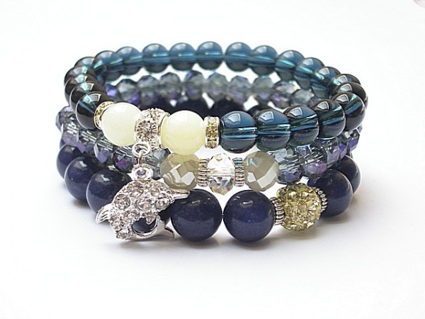 Dark blue and vanilia  /08-2014/ -  set