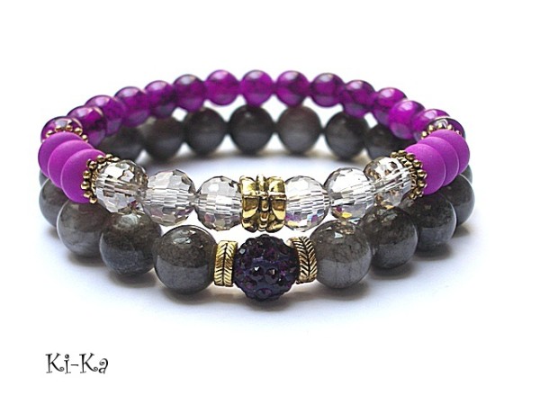 Violet and grey  - duo /08-2014/