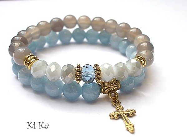 Blue and grey  - duo