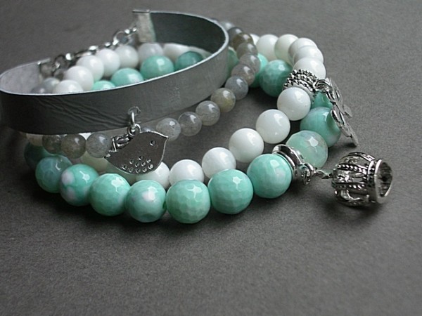 MIĘTOWO - SZARY SET