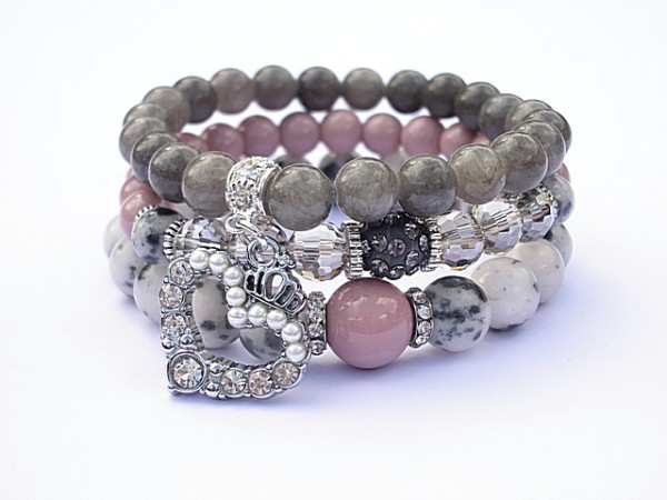 VINTAGE ROSE AND GREY SET