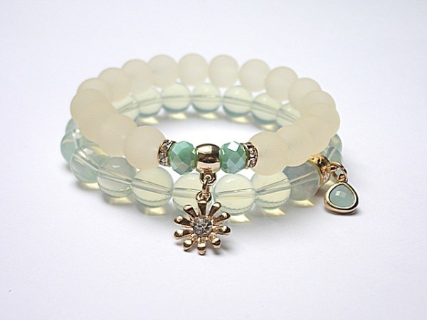 Ecru and light blue /08-2014/ - duo