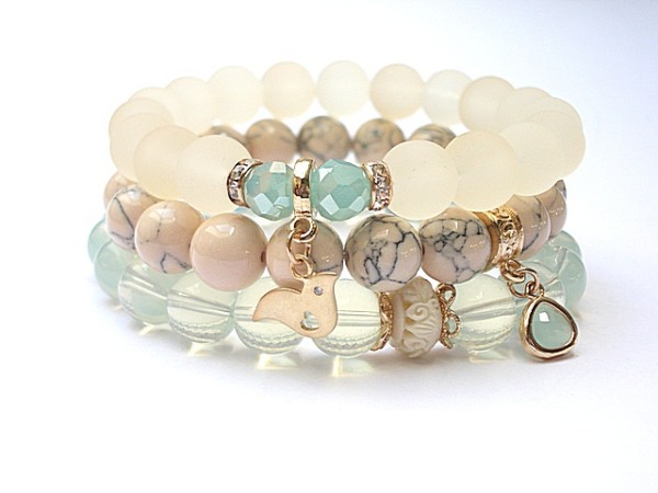 ECRU AND LIGHT BLUE /09-2014/ - SET