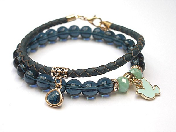 Navy blue - glass and strap /09-2014/