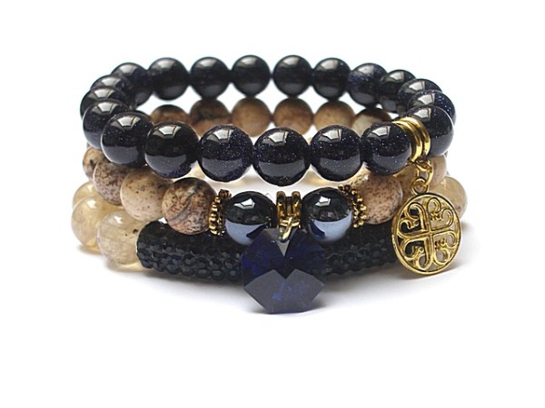 Beige and navy blue  /11-2014/ - set