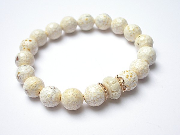 Ivory flower /11-2014/ - bransoletka