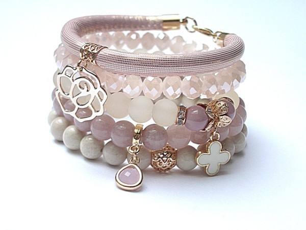 IVORY AND LIGHT PINK /11-2014/ SET