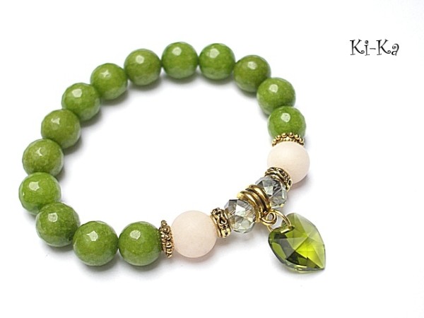 Green heart /01-2015/ - bransoletka