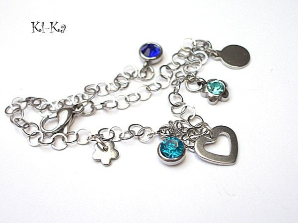 Alloys Collection - Line Blue heart