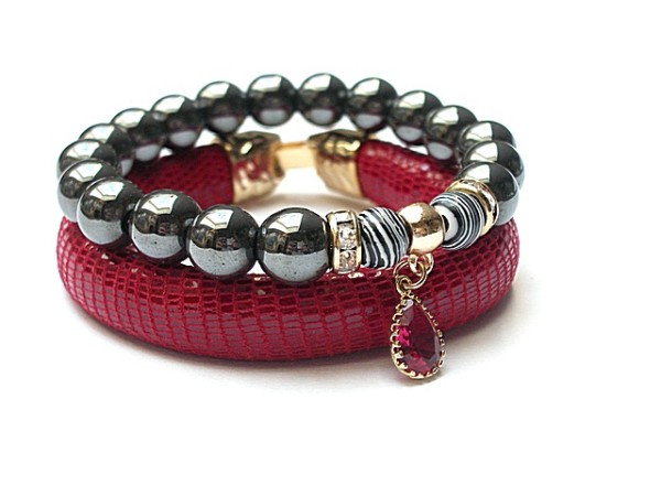 Strap - Red and graphite duo /09.03.15/