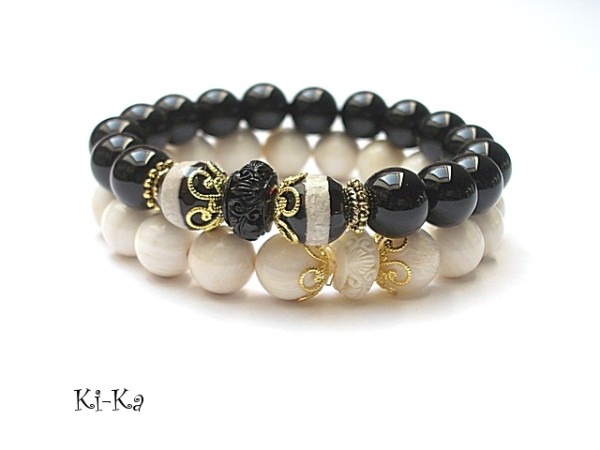 Black and ecru flowers vol. 4 /26.03.15/ - duo