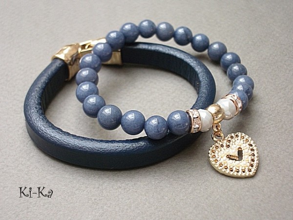 DARK BLUE AND PEARLS HEART /16.04.15/ DUO