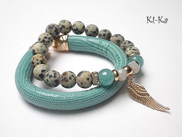 Strap - /taupe - blue/  26.05.15