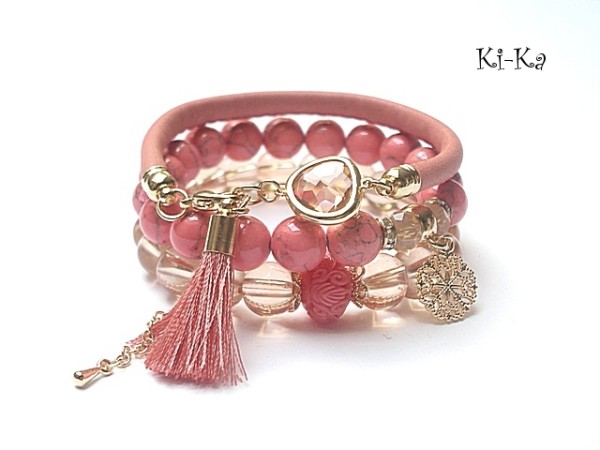 Coral and nude /03.07.15/ set