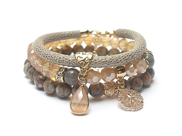 Taupe and peach  /09.07.15/ set