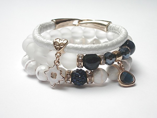 White and navy blue /10.07.15/ set