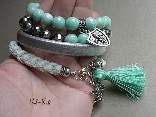 MIĘTOWY WARKOCZ - BRANSOLETKA