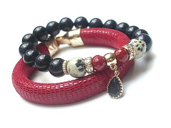 Strap - Red and navy blue - duo /02.09.15/