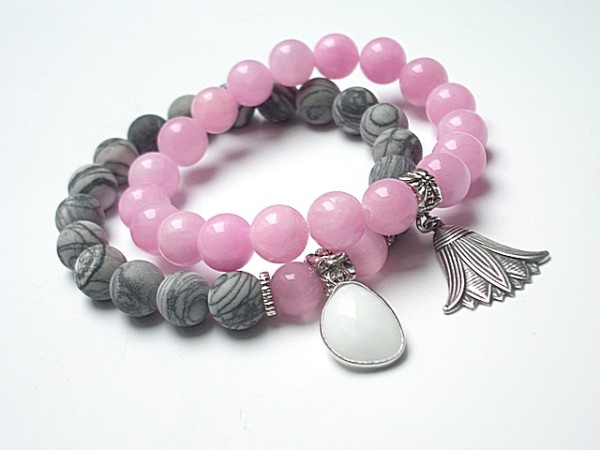 Pink, grey and white /11-2014/ duo