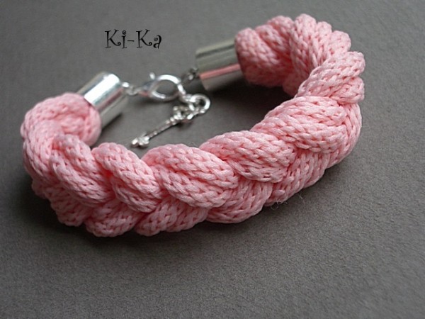 SWETER - WARKOCZ/PEACH/ - BRANSOLETKA