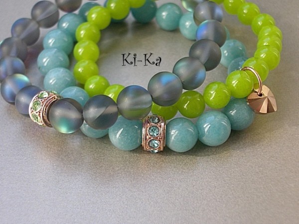 LIME HEART - BRANSOLETKA