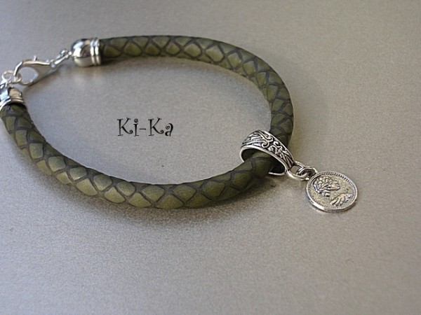 SNAKE GREEN - BRANSOLETKI