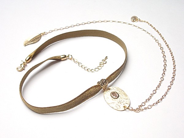 CHOKER - BEIGE /SMYCZ/ - naszyjnik