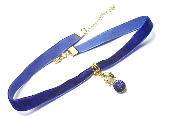 CHOKER - cornflower