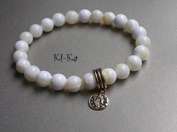 JADE WHITE - BRANSOLETKA