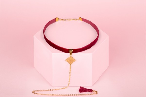 CHOKER - RUBY /SMYCZ/ - naszyjnik