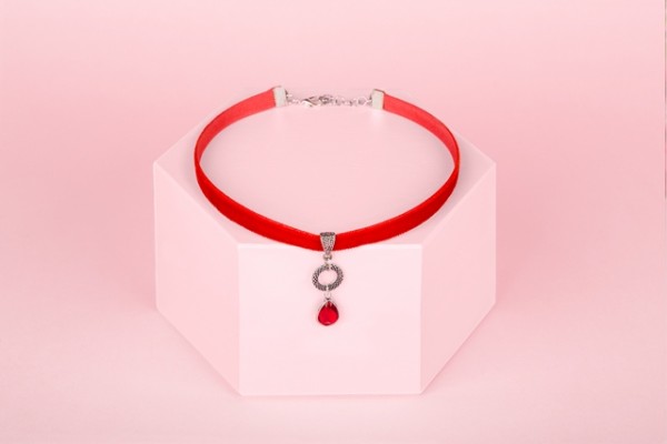 CHOKER - red