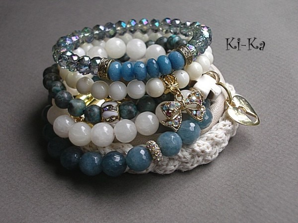 SWETER WARKOCZ /ECRU/-BRANSOLETKA