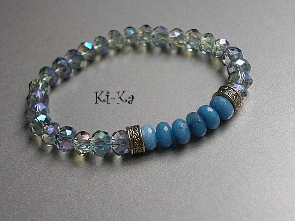 DENIM AND ECRU 3 -BRANSOLETKA