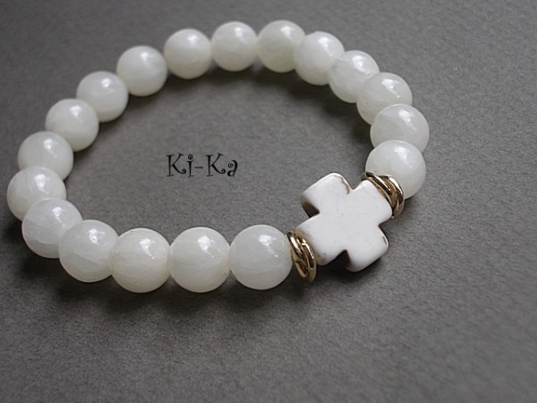 DENIM AND ECRU 6 -BRANSOLETKA