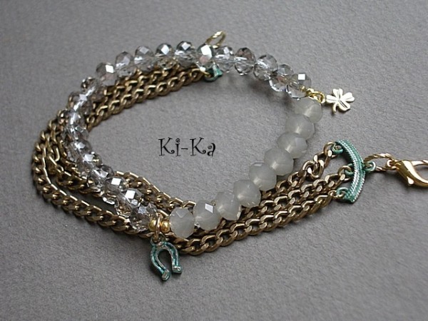 MINT AND GREY 2 - BRANSOLETKI