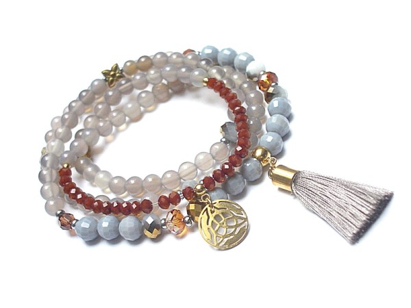 Naszyjnik 3 w 1 /Cynamon/