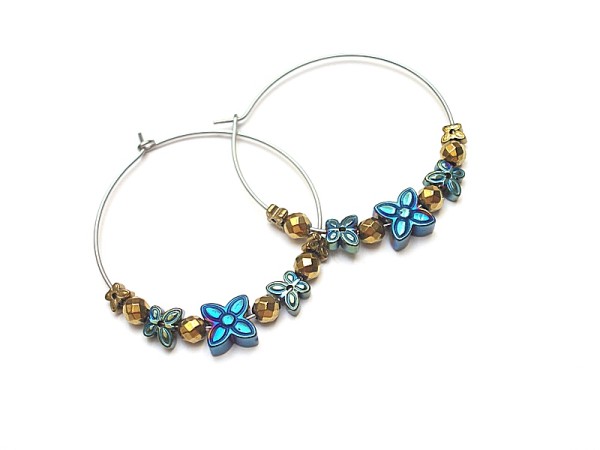 Alloys collection /flower/ - kolczyki
