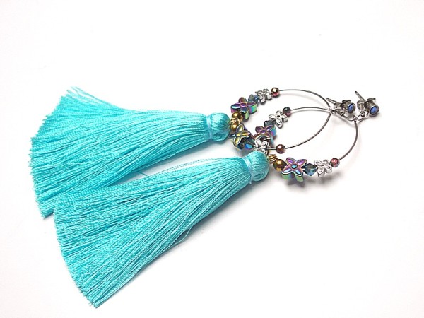 Alloys Collection /boho/ turquoise - kolczyki