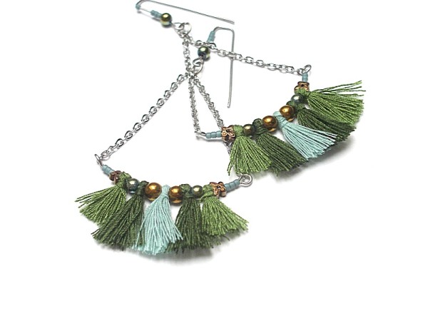 Alloys Collection /łódeczki boho - kolczyki