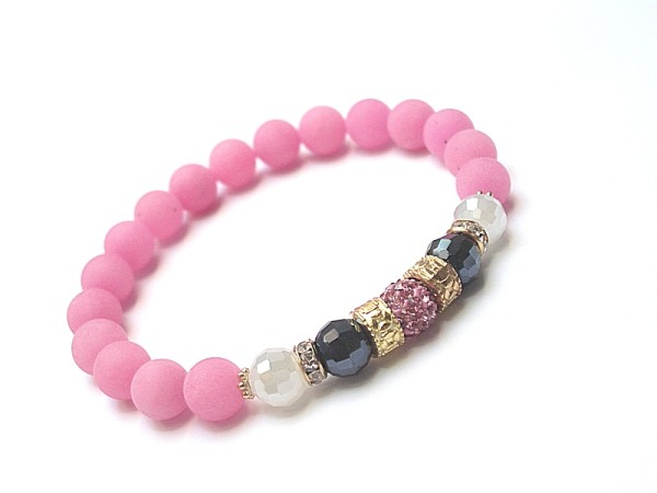 Wianek /pink/ 10.10.2017 - bransoletka